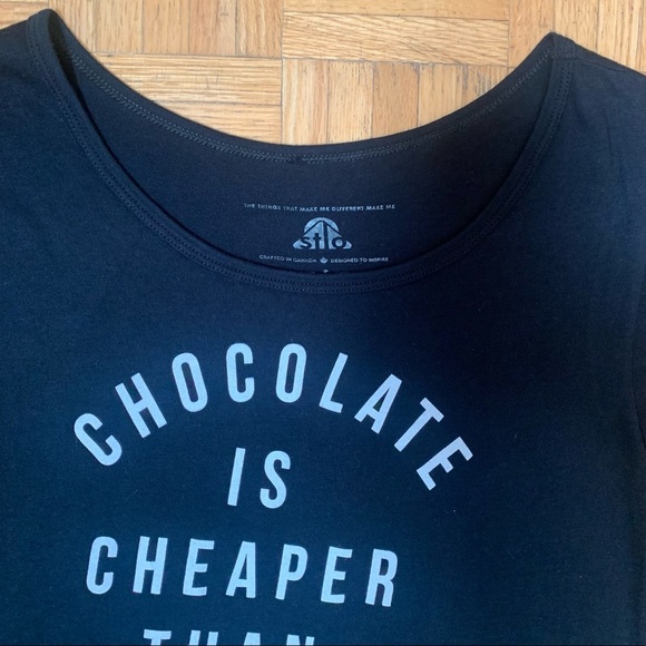 Shine The Light On Modal Scoop Neck Graphic Tee Size S - Picture 3 of 6